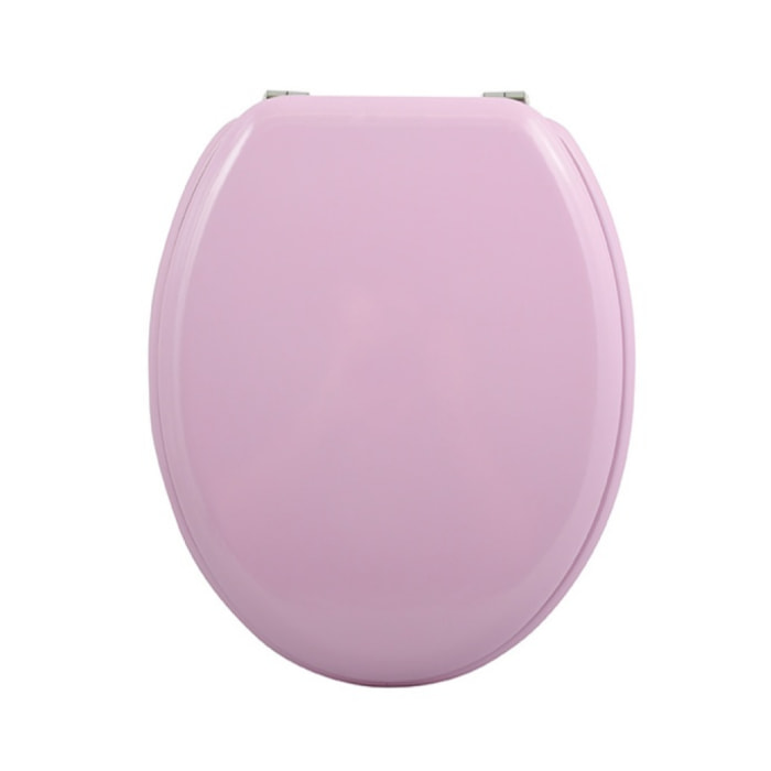Abattant wc MDF CLEO Rose Poudré - Charnières Inox MSV