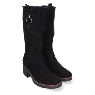 Botas de Tacón para Mujer, Comodas y Elegantes, Adorno de Hebilla