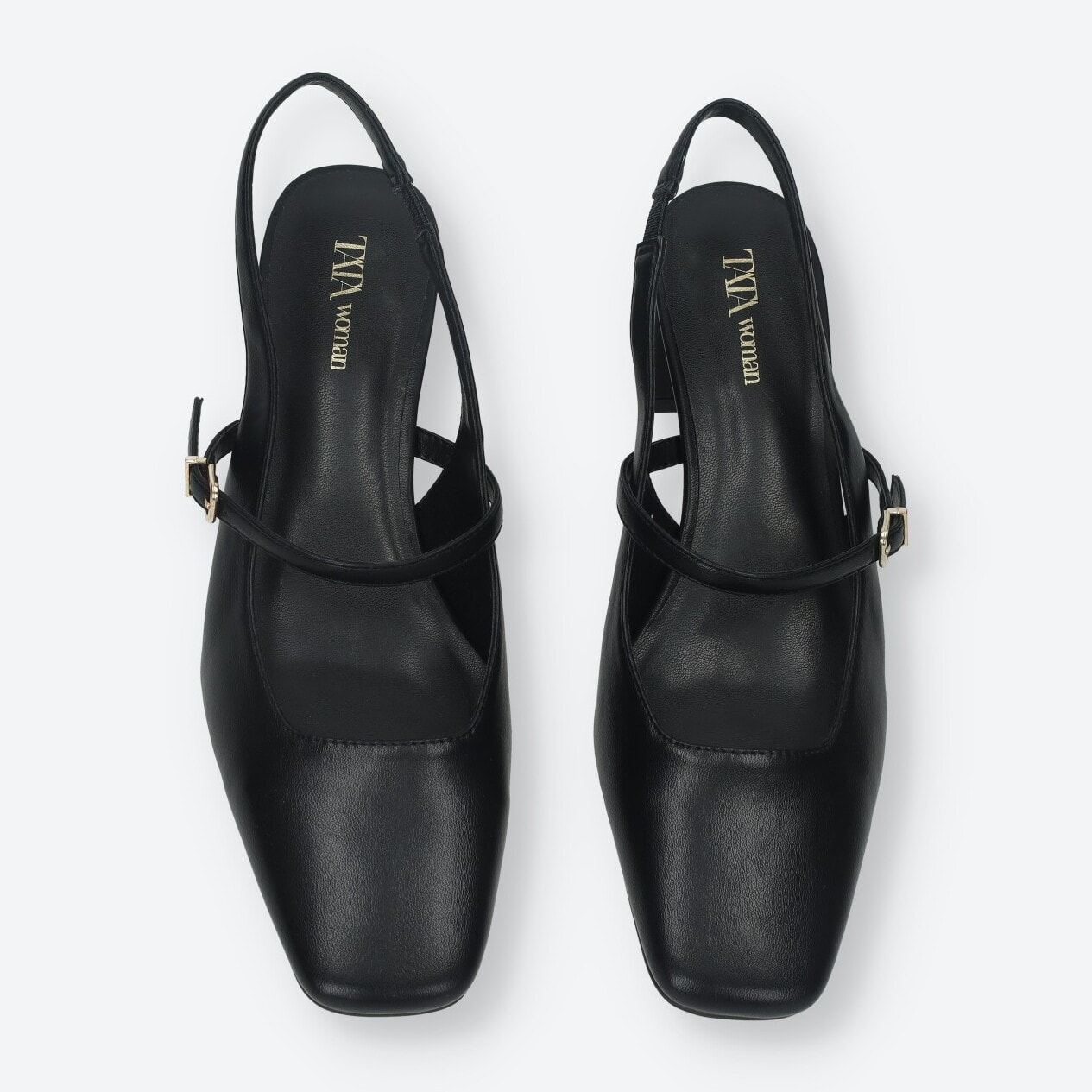Décolleté sling back Donna Tata Italia Nero