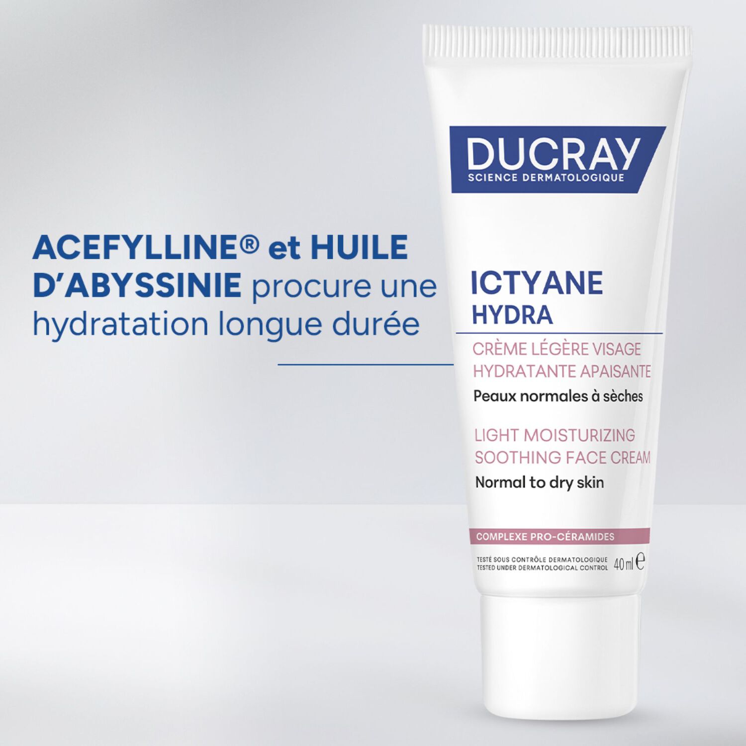 Ictyane Hydra - Crème Légère Visage Hydratante Apaisante 40 ml