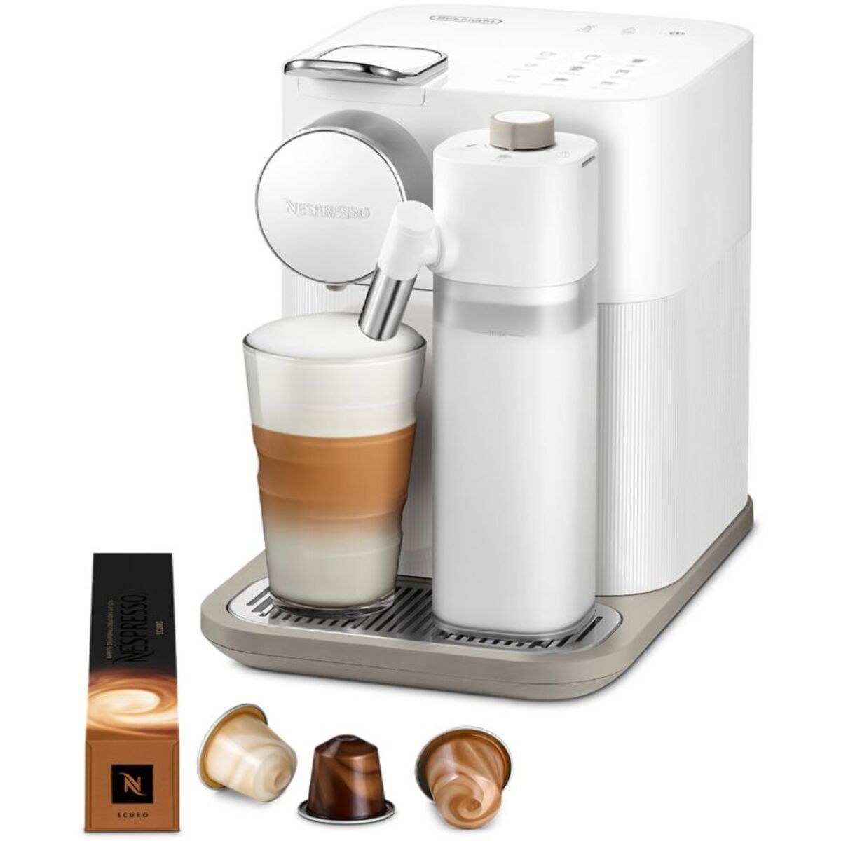 Nespresso DELONGHI LATTISSIMA Gran Blanche EN640.W