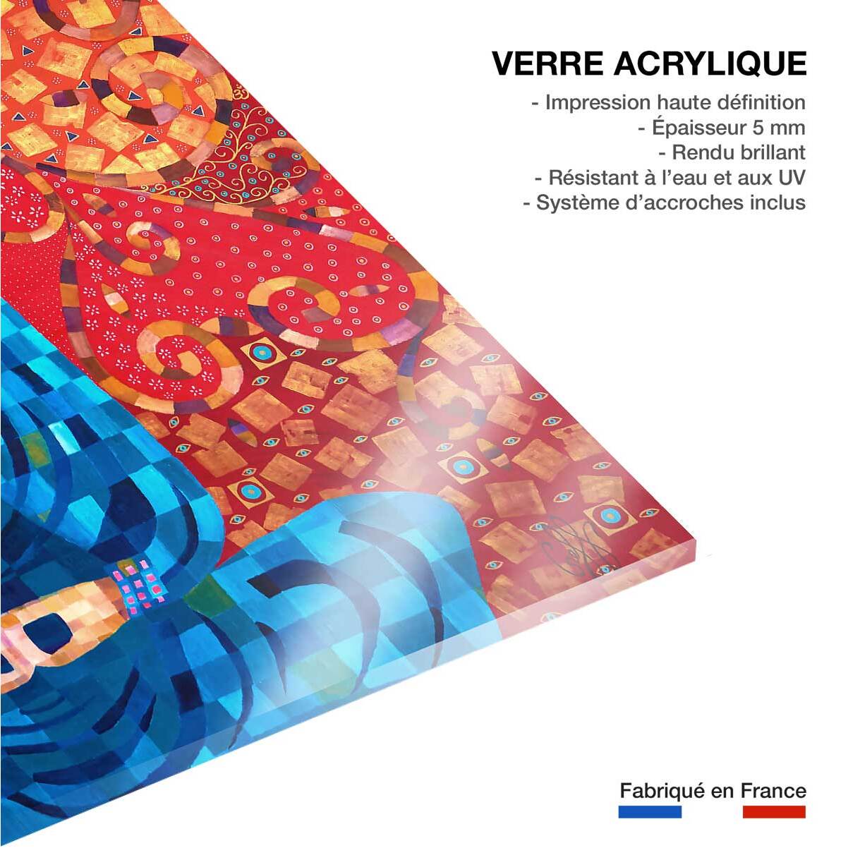 Tableau voyage en terre de bouddha Tableau plexiglas