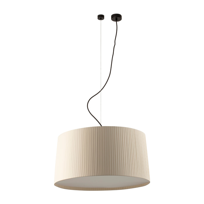 SAMBA 700 Lampada sospensione decentrata nera/beige