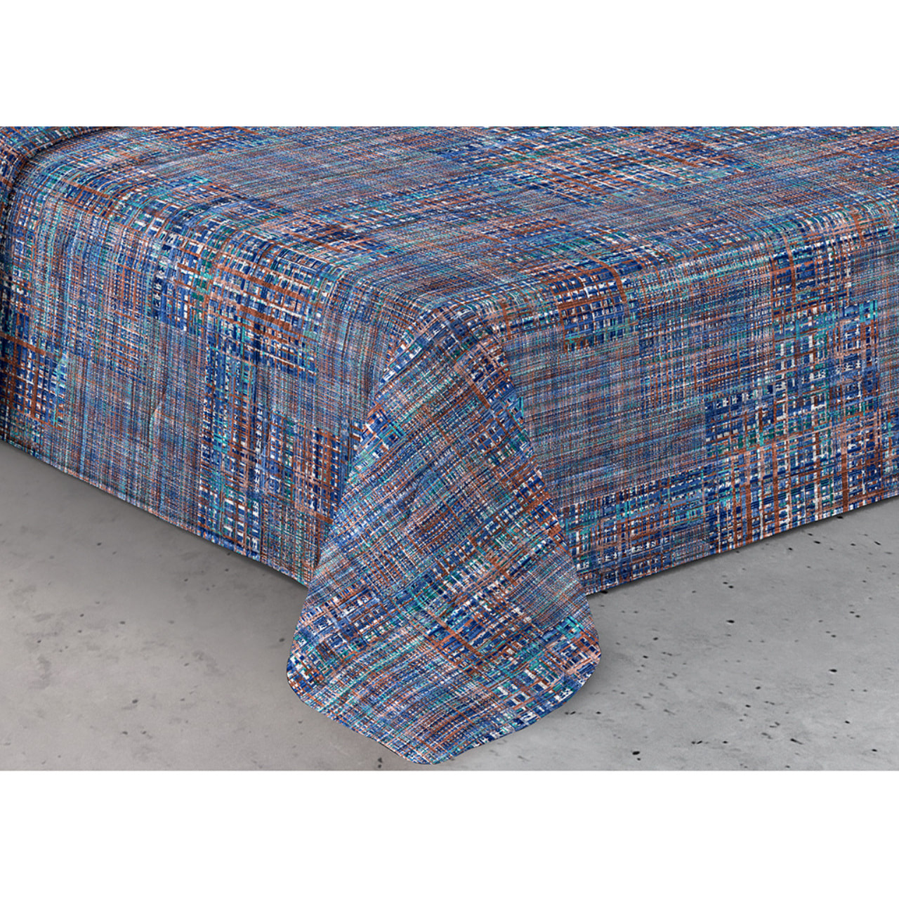 Trapunta Invernale 300gr Made in Italy Piumone Clado Linea Scaldanotti Disegno Lisbona Blu