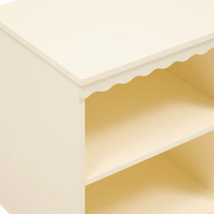 Table de Chevet Bouli Enfant 2 Niveaux Beige 40x30x50,5 cm