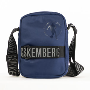 BIKKEMBERGS borsello uomo blu