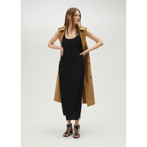 Vestito midi con spalline