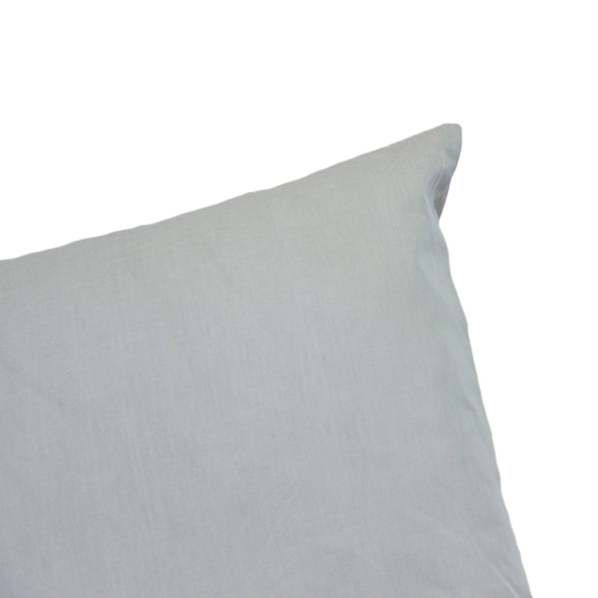 Parure de lit percale de coton 2 places étain Skala 260x240cm