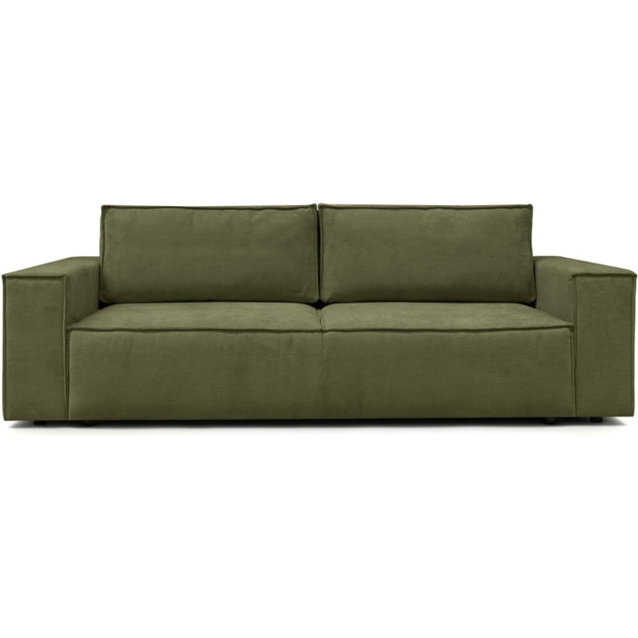 Canapé convertible 3 places en tissu chenille - HARPER