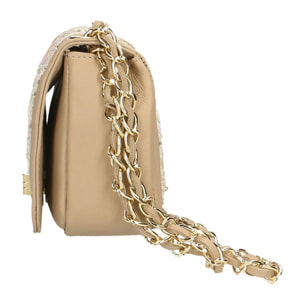 Borsa a tracolla donna - Modello Florelle - Vera pelle - 20.0 x 13.0 x 8.0 cm