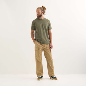 Camiseta MUNICH Brench lifestyle hombre de algodón orgánico khaki