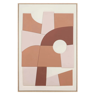 Cuadro Abstracto Con Relieve 80x4x120 Cm