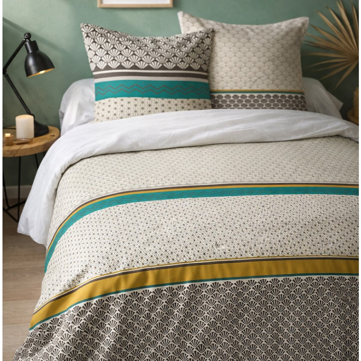 Parure Housse De Couette 3pcs Coton 57fils Loxa