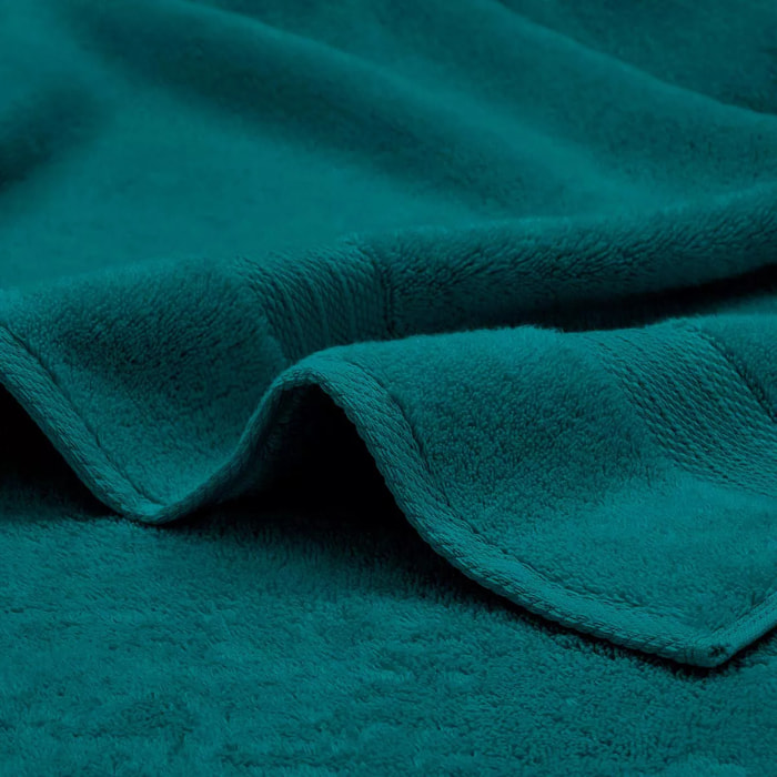Carre avec oeillet pur coton 550 g/m² uni vert Elea emeraude