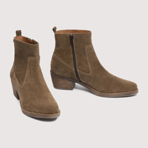 Botines Piel Serraje Cowboy - Wyatt