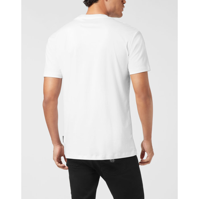 PHILIPP PLEIN Camiseta de cuello redondo y manga corta HEXAGON