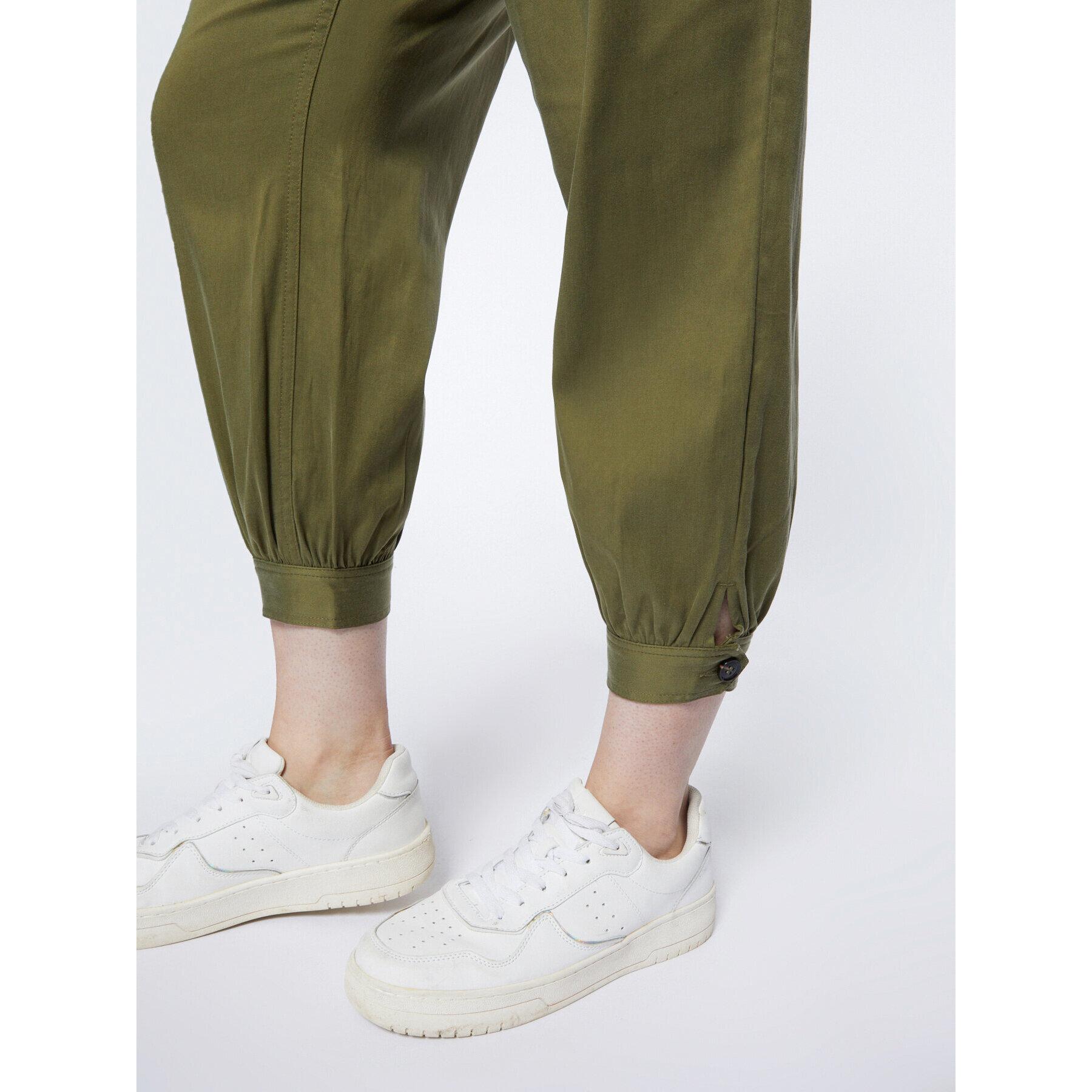 Fiorella Rubino - Pantalones cropped de lyocell - Verde