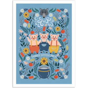 Affiche - Three Little Pigs - Vesna Skorshnek