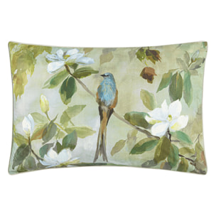 Taie d'oreiller imprimée en percale de coton, MAPLE TREE CELADON, Bleu