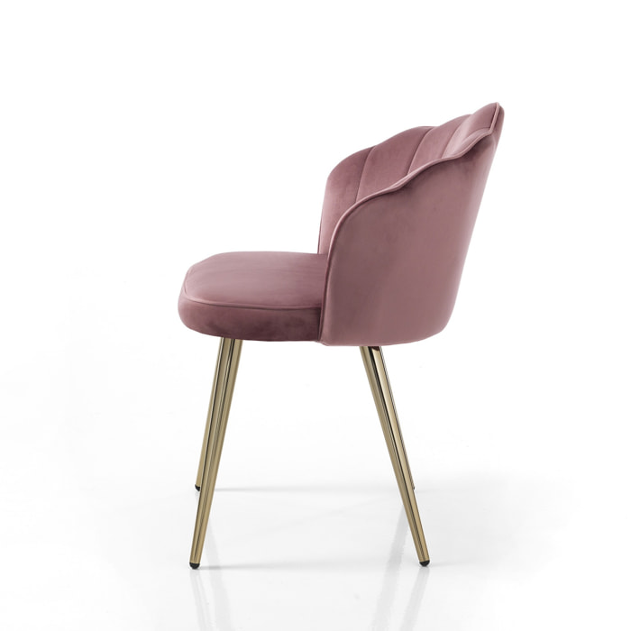 ORESTELUCHETTA set 4 sedie LINNY PINK