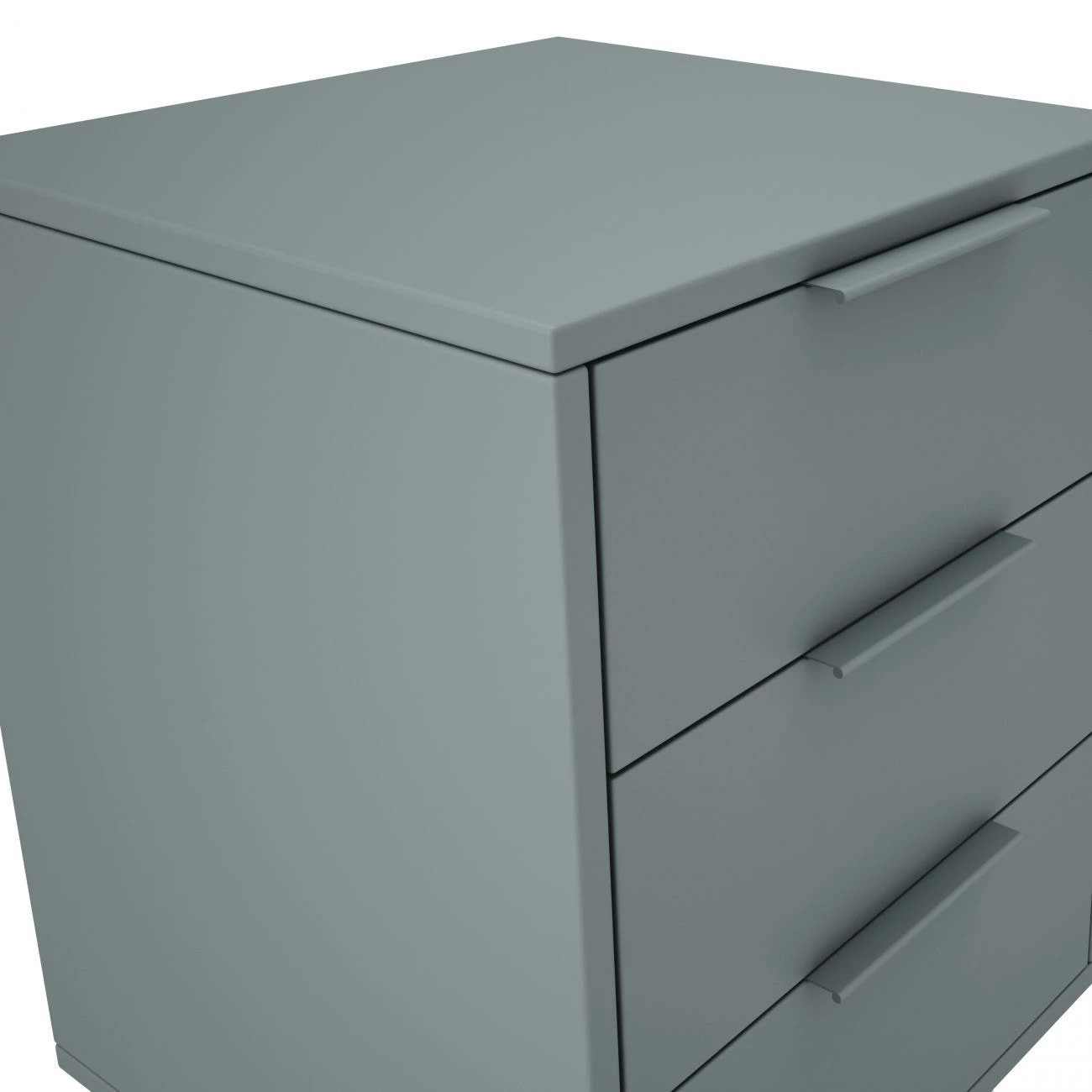 Mesita de noche Numa 3 cajones Verde Salvia - Oak Soft