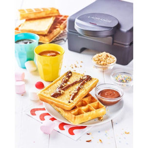 Croq/Gauf/Gril LAGRANGE Tarti Gaufres noir maxi