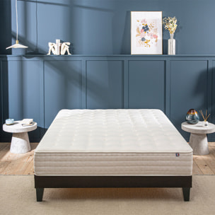 Ensemble Matelas Châtelet & Sommier KIT15, 24 cm, Mémoire de Forme Haute Densité, Soutien Ferme