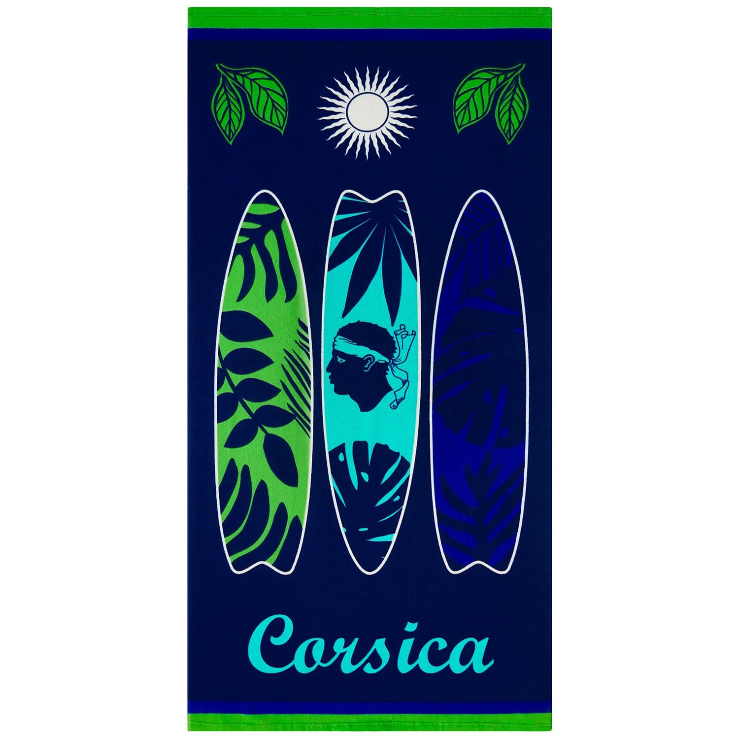 Serviette de plage microfibre enfant - Algajola - 70x140cm - 250g/m²