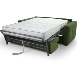 Canapé convertible express 3 places en velours - ANDREA