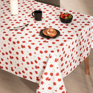 Nappe anti-tâches 100% coton CROUNCH ROUGE