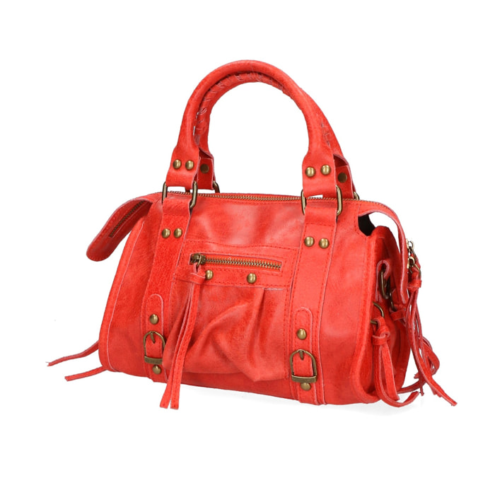 Borsa a spalla da donna - Modello Erisia - Vera pelle - 25.0 x 15.0 x 10.0 cm