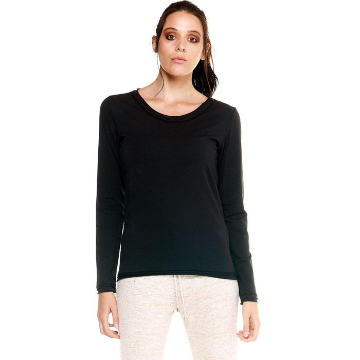 T-shirt Leone donna con maniche lunghe Leisure