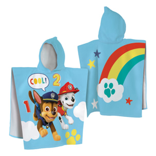 Cape de bain imprimée 100% coton, PAT PATROUILLE SUNSHINE