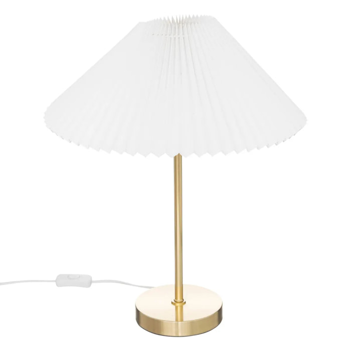 Lampe "Jiling" en métal H47cm blanc