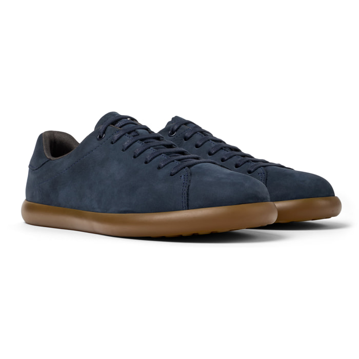 Scarpe stringate - CAMPER Pelotas Soller - Blu - Pelle nabuk