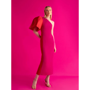 VESTIDO VICTORIA VARADERO ROSA ROJO