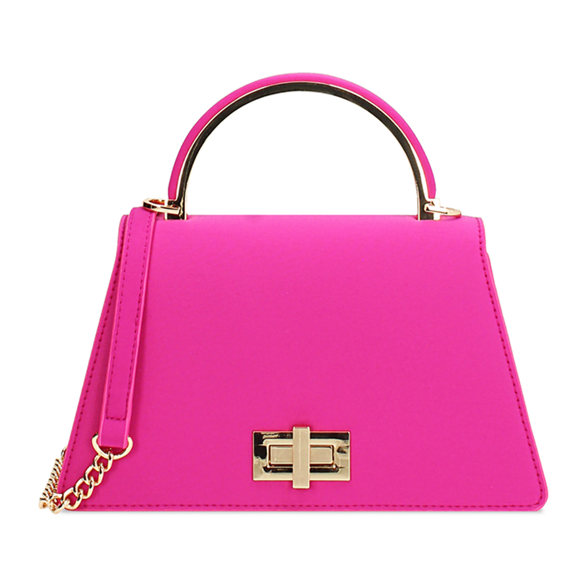 Mini bag donna fucsia in tessuto