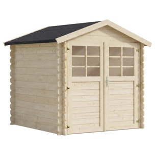 Abri de jardin en bois "Beaumont" - 4.48 m² - 223 x 201 cm -  28 mm