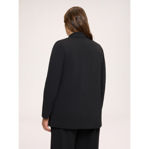 Fiorella Rubino - Blazer strutturato in tessuto stretch - Nero
