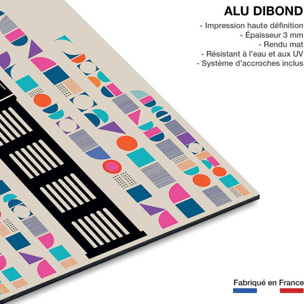 Tableau london big ben retro Tableau alu Dibond