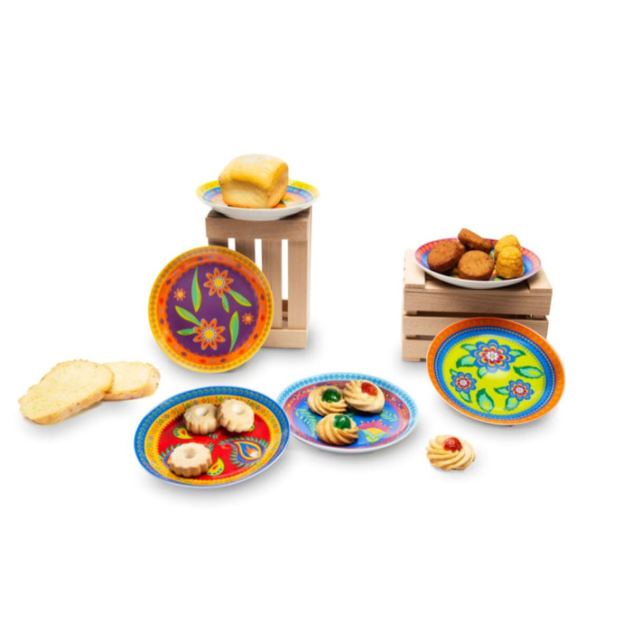 Set 6 piatti aperitivo in porcellana Excelsa – Gipsy Soul, Multicolore
