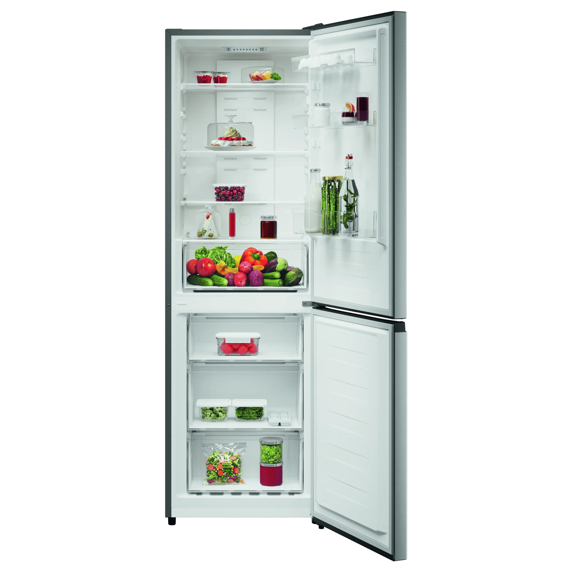 AEG Frigorífico combi de libre instalación Serie 6000 Gris de 186 cm ORC6M301CV