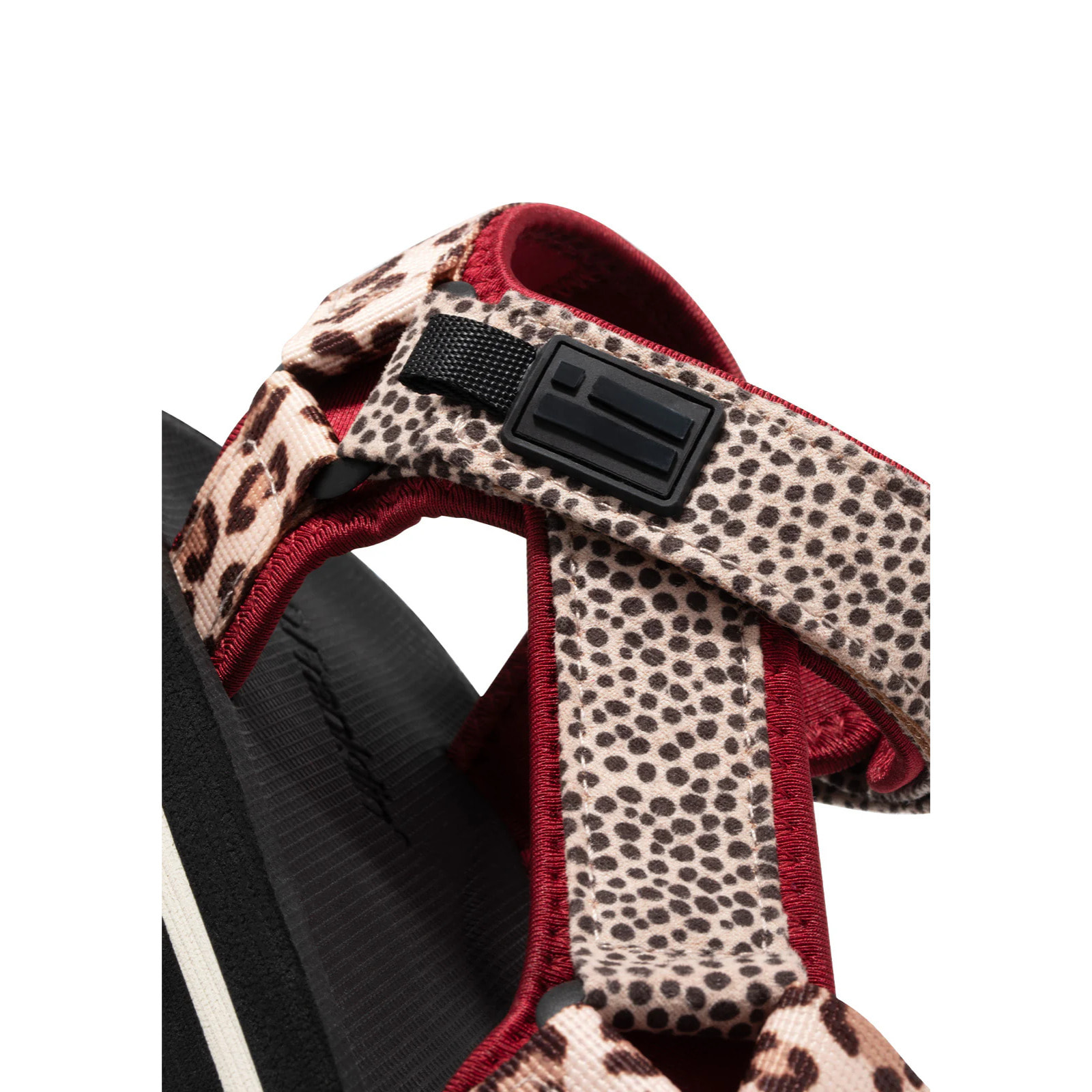 Sandalias Mujer Forest High Franjas Animal Burgundy