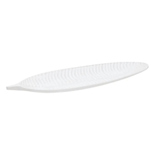 Vide-poche Maia oblong 14x39cm blanc