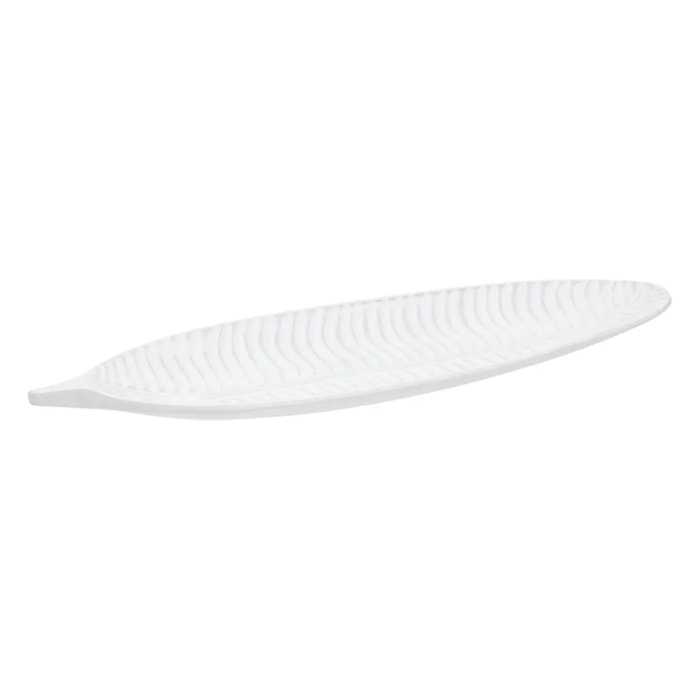 Vide-poche Maia oblong 14x39cm blanc