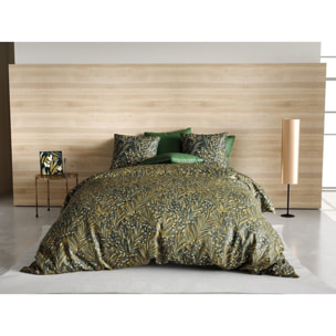 Parure Housse De Couette 3pcs avec Taies oreiller 100% coton Bio 57fils Nava