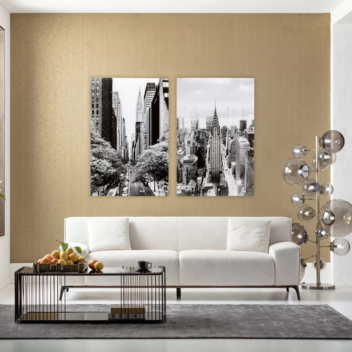 Tableau en verre rues de New York 80x120cm Kare Design