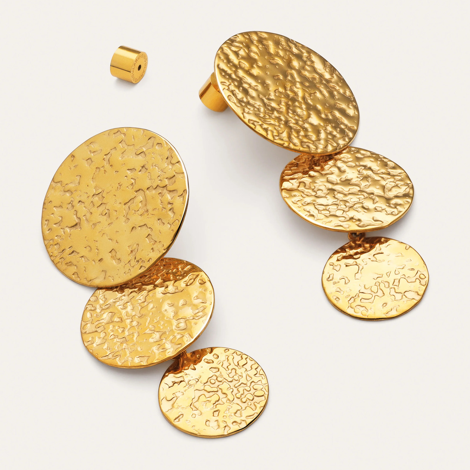 Pendientes Soluna Acero Baño Oro