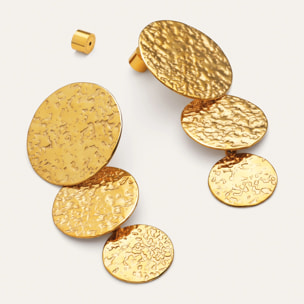 Pendientes Soluna Acero Baño Oro