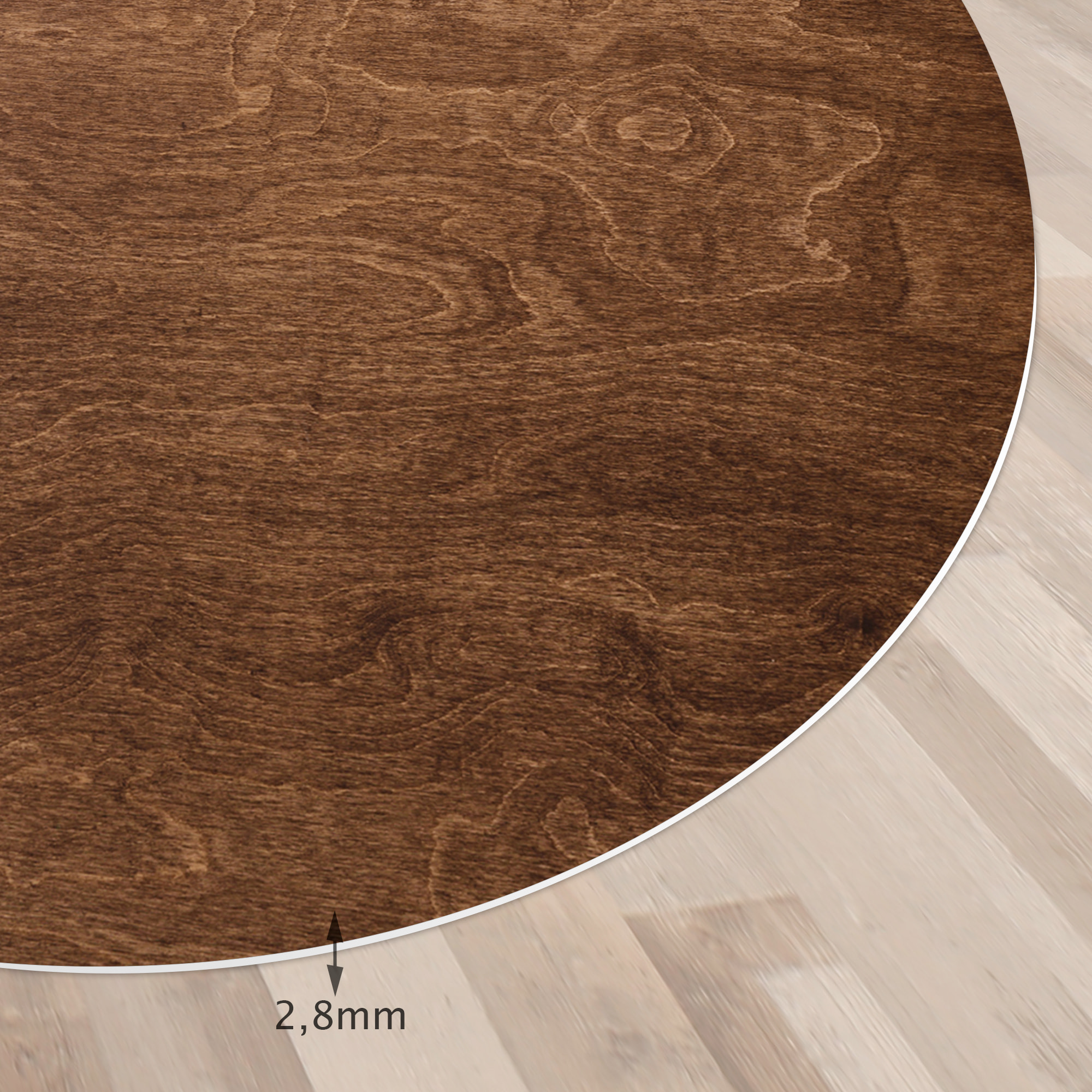 VINILIKO, set de 4 individuales de mesa Forma madera nogal 4u-40x47 cm